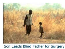 Son Leads Blind Father for Surgery